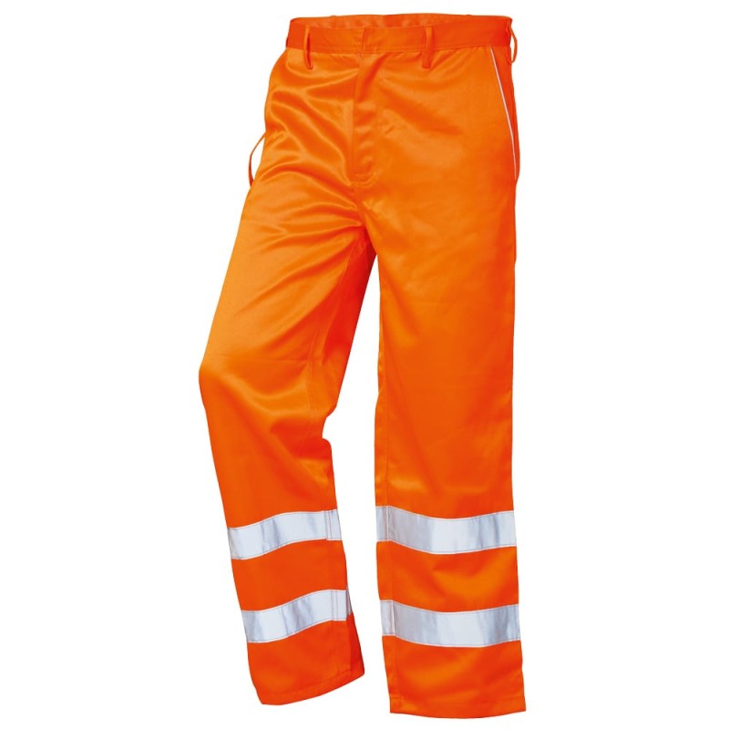 1 Stück Safestyle Warnschutz-Bundhose aus robustem Material in leuchtendem Orange