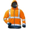 1 Stück ELYSEE Warnschutz-Softshelljacke, orange/marine, EN ISO 20471/3, wind- und wasserabweisend