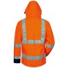 1 Stück ELYSEE Warnschutz-Softshelljacke, orange/marine, EN ISO 20471/3, wind- und wasserabweisend