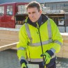 1 Stück ELYSEE Warnschutz-Softshelljacke aus weichem Material in Gelb/Marine, EN ISO 20471/3 zertifiziert