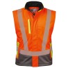 1 Stück ELYSEE Warnschutz-Softshelljacke, orange/grau, EN ISO 20471/3 zertifiziert, wind- und wasserabweisend