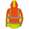 1 Stück ELYSEE Warnschutz-Softshelljacke, orange/gelb, EN ISO 20471/3, wind- und wasserabweisend, atmungsaktiv