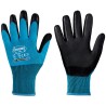 60 Paar Stronghand Winterhandschuhe, Polyester/Polyacryl, blau mit schwarzer Latexbeschichtung, waffelmuster