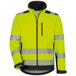 1 Stück ELYSEE Warnschutz-Softshelljacke gelb/schwarz