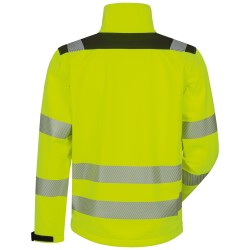 1 Stück ELYSEE Warnschutz-Softshelljacke gelb/schwarz