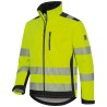 1 Stück ELYSEE Warnschutz-Softshelljacke gelb/schwarz