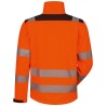 1 Stück ELYSEE Warnschutz-Softshelljacke, orange/schwarz, winddicht, atmungsaktiv, optimaler Schutz bei schlechten