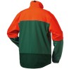 1 Stück Elysee Softshell-Jacke Waldarbeiter, grün-orange, robust und atmungsaktiv für Outdoor-Aktivitäten