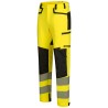 1 Stück ELYSEE Warnschutz Stretch-Bundhose aus Gewebe, gelb/schwarz, EN ISO 20471/2, EN 13758-2
