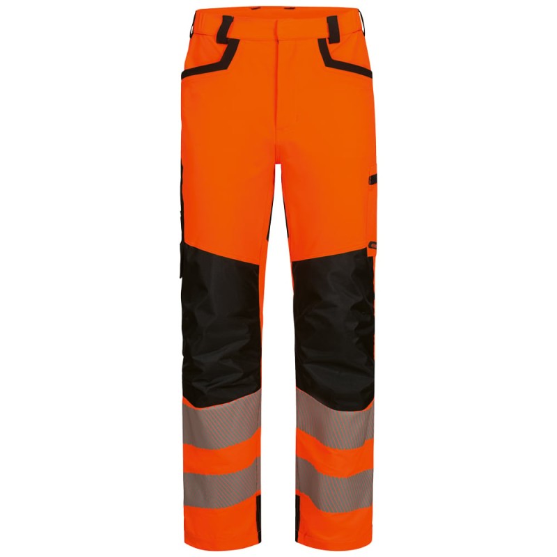 1 Stück ELYSEE Warnschutz Stretch-Bundhose, orange/schwarz, EN ISO 20471/2, EN 13758-2