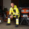 1 Stück ELYSEE Warnschutz Stretch-Bundhose aus Gewebe, gelb/schwarz, EN ISO 20471/2, EN 13758-2
