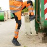 1 Stück ELYSEE Warnschutz Stretch-Bundhose, orange/schwarz, EN ISO 20471/2, EN 13758-2