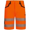 1 Stück ELYSEE Warnschutz Stretch-Shorts, orange/schwarz, EN ISO 20471/1, EN 13758-2