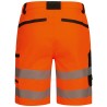 1 Stück ELYSEE Warnschutz Stretch-Shorts, orange/schwarz, EN ISO 20471/1, EN 13758-2