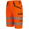 1 Stück ELYSEE Warnschutz Stretch-Shorts, orange/schwarz, EN ISO 20471/1, EN 13758-2