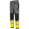 1 Stück ELYSEE Warnschutz Stretch-Bundhose EN ISO 20471 grau/schwarz/gelb