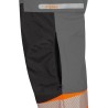 1 Paar ELYSEE Warnschutz Stretch-Bundhose aus grauem, schwarzem und orangefarbenem Material EN ISO 20471