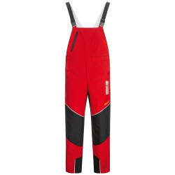 1 Stück ELYSEE Schnitzschutzlatzhose EN ISO 11393-2, rot/schwarz/gelb, Grösse Form A, für optimalen Schutz