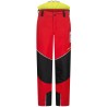 1 Stück ELYSEE Schnitthosen aus Douglasie, EN ISO 11393-2, rot-schwarz-gelb, Grösse 51-940