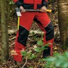 1 Stück ELYSEE Schnitthosen aus Douglasie, EN ISO 11393-2, rot-schwarz-gelb, Grösse 51-940