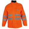1 Stück Feuerdorn Warn- & Schnittschutzjacke aus robustem Material in leuchtendem Orange, Modell Forest Jack 8-6656