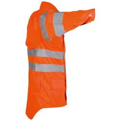 1 Stück Feuerdorn Warn- & Schnittschutzjacke aus robustem Material in leuchtendem Orange, Modell Forest Jack 8-6656