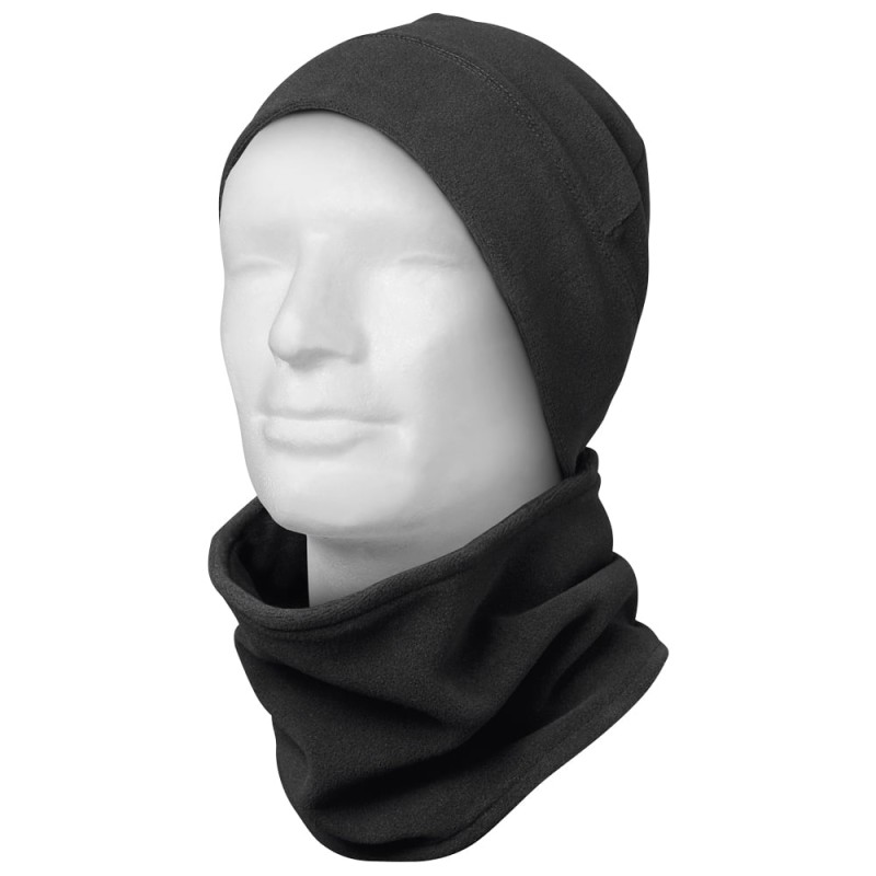 25 Set CRAFTLAND Fleece-Set, Mütze und Schal, schwarz, für optimalen Wärme- und Tragekomfort