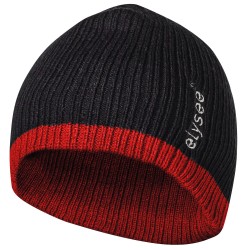 120 Stück ELYSEE Thinsulate Mütze aus 100% Polyacryl in Schwarz/Rot mit optimaler Wärmedämmung