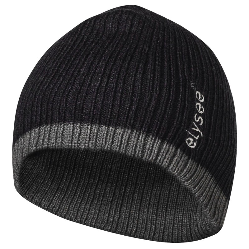 120 Stück ELYSEE Thinsulate Mütze aus 100% Polyacryl in Schwarz/Grau mit warmer Wattierung