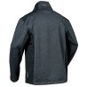 1 Stück ELYSEE Strickfleece-Jacke aus Polyester in dunkelgrau melange und schwarz