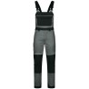 1 Stück ELYSEE Multinorm Latzhose aus strapazierfähigem Material in Grau/Schwarz für optimalen Schutz und Komfort