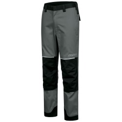 1 Stück Porsi Multinorm Bundhose aus strapazierfähigem Material in Grau/Schwarz für optimalen Tragekomfort
