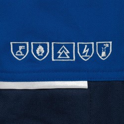 1 Stück Vincent Multinorm Bundhose aus robustem Material in kornblau/marine für optimale Sicherheit und Komfort