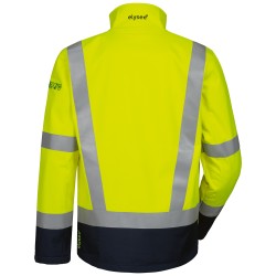 1 Stück KAAPO Warnschutz Softshell-Jacke aus Polyester in Gelb/Marine