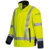 1 Stück KAAPO Warnschutz Softshell-Jacke aus Polyester in Gelb/Marine