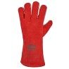 60 Paar STRONGHAND® Rindslederhandschuhe CAT 2, rot, strapazierfähig und optimaler Schutz für den Einsatz
