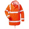 1 Stück FINN Warnschutzjacke aus PU in orange, EN ISO 20471 Kl 3, EN 343 Kl 4/1/X für optimale Sichtbarkeit