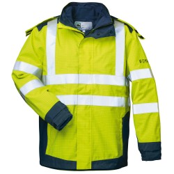 1 Stück Gerhard Multinorm 3in1 Parka Warnschutz Gelb/Marine, vielseitig und wetterfest für optimale Sicherheit