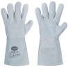 60 Paar STRONGHAND® Handschuhe aus Rind-Spaltleder, grau, Kategorie 2