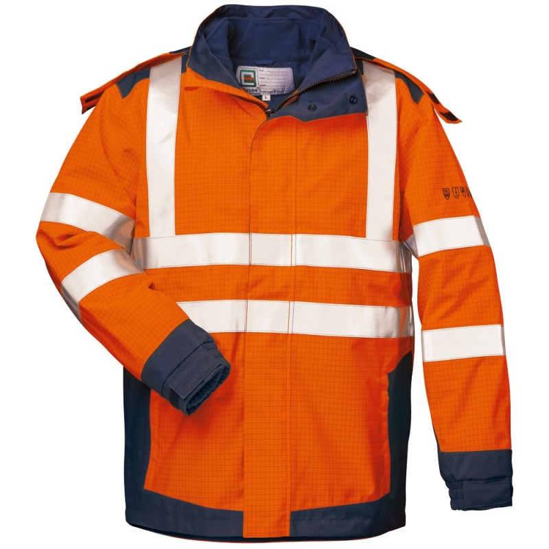 1 Stück ARNOLD MULTINORM 3in1 Parka aus Warnschutzmaterial in orange und marineblau