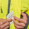 1 Stück ELYSEE Warnschutzjacke 2-in-1 aus Polyester in Gelb/Grau, EN ISO 20471/3, EN 343, EN ISO 13688