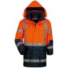 1 Stück ELYSEE Warnschutz-Parka aus Polyester in Orange/Marine, EN ISO 20471/3, EN 343 zertifiziert