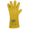 60 Paar STRONGHAND® Handschuhe aus Rind-Spaltleder in gelb, Schutzklasse CAT 2
