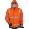 1 Stück ELYSEE Warnschutz-Softshelljacke, wattiert, EN ISO 20471/3, orange/schwarz