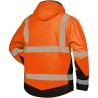 1 Stück ELYSEE Warnschutz-Softshelljacke, wattiert, EN ISO 20471/3, orange/schwarz