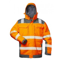 1 Stück ELYSEE Warnschutzjacke 2in1 orange/grau, EN ISO 20471/3, EN 343, EN ISO 13688, wetterfest und sicher