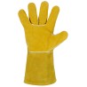 60 Paar STRONGHAND® Handschuhe aus Rind-Spaltleder in gelb, Schutzklasse CAT 2