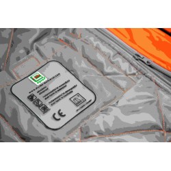 1 Stück ELYSEE Warnschutz-Softshelljacke, wattiert, EN ISO 20471/3, gelb/orange
