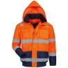 1 Stück ELYSEE Warnschutzjacke EN ISO 20471 Orange/Marine mit Schulterreflex, wasserabweisend und atmungsaktiv