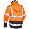 1 Stück ELYSEE Warnschutzjacke EN ISO 20471 Orange/Marine mit Schulterreflex, wasserabweisend und atmungsaktiv